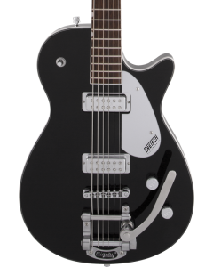 Gretsch G5260T Electromatic Jet Baritone Electric Guitar with Bigsby. Laurel FB, Black