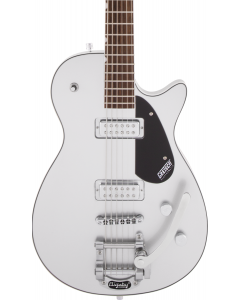 Gretsch G5260T Electromatic Jet Baritone Electric Guitar with Bigsby. Laurel FB, Airline Silver