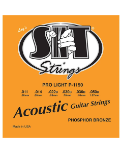 SIT P1150 Phosphor Bronze Acoustic Guitar Strings - Pro Light (11-50)