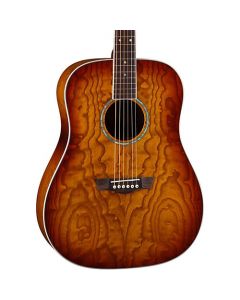 Dean AXS AX DQA TSB Dreadnought Acoustic Guitar. Quilt Ash Tobacco Sunburst