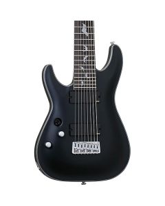 Schecter Damien Platinum-8 Electric Guitar. Left Handed Satin Black