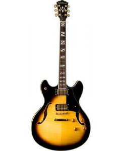 Washburn HB35TSK-O Hollowbody Electric Guitar. Tobacco Sunburst