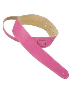 Henry Heller HCAP25-HPK 2.5'' Capri Leather Guitar Strap- Hot Pink