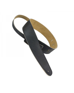 Henry Heller HCAP25-BLK 2.5'' Capri Suede Guitar Strap-Black