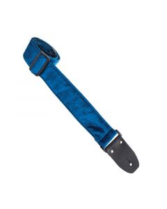 Henry Heller Lock-It 2" Crushed Velvet Strap Blue