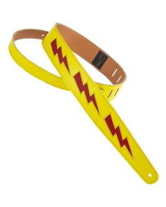 Henry Heller 2" Bolt Series Leather Strap Yellow/Red