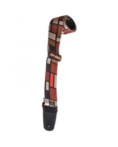 Henry Heller 2" Mondrian pattern Burberry fashion guitar strap