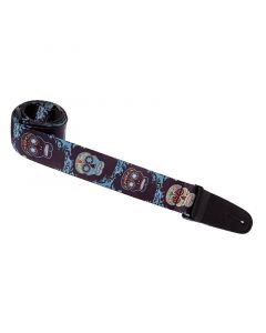 Henry Heller 2" Sublimation Design Sugar Skulls Guitar Strap