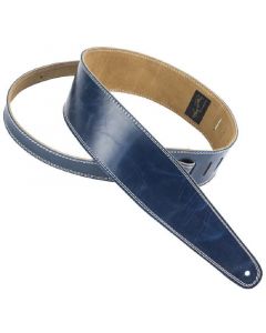 Henry Heller HPDL25-BLU Peru Double Stitched Leather Strap Vintage Blue