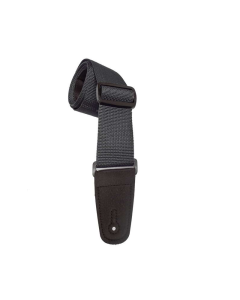 Henry Heller HPOLM-BLK 2-Inch Wide Vegan Nylon Guitar Strap - Black