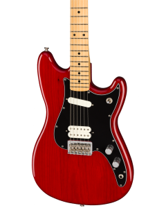 Fender Player Duo-Sonic HS Electric Guitar. Maple FB, Crimson Red Transparent
