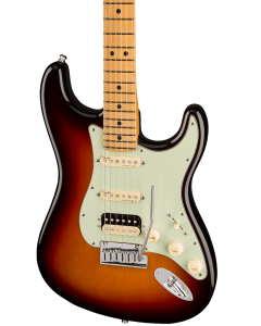 Fender American Ultra Stratocaster HSS Electric Guitar. Maple FB, Ultraburst