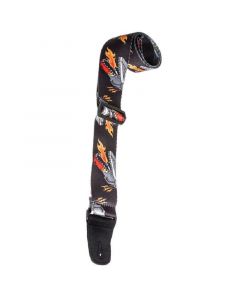 Henry Heller 2" Sublimation Design Mechanical T-Rex Guitar Strap