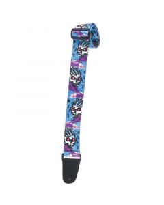 Henry Heller 2" Sublimation Design Warhol Style Skull Guitar Strap