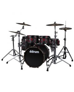 ddrum Hybrid 6 Player 6pc Shell Pack. Black