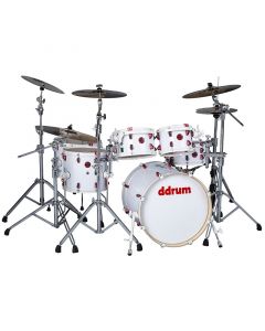 ddrum Hybrid 6 Player 6pc Shell Pack. White