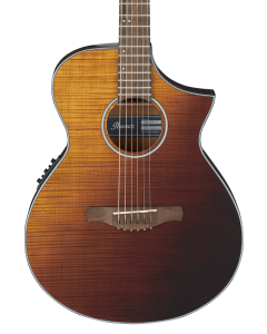 Ibanez AEWC32FMASF Thinline Acoustic-Electric Guitar Amber Sunset Fade