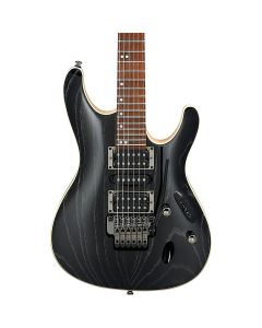 Ibanez S570AHSWK Electric Guitar Silver Wave Black