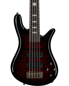 Spector ICONNS5PC Icon NS-5 Neck Thru 5 String Electric Bass. Purple Cherry