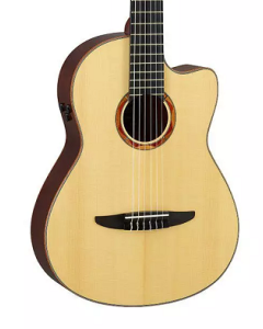 Yamaha Ncx - Acoustic-Electric Classical Guitar; Solid Sitka Spruce Top; Solid Walnut Back And Sides; Mahogany Neck; Ebony Fingerboard; Atmosfeel (Undersaddle Pickup + Contact Sensor + Mic); Carry Bag;  Natural TGF33