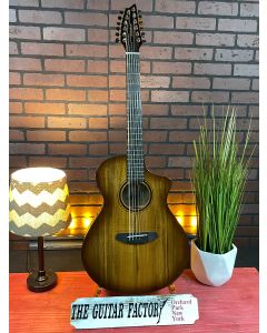 2022 Breedlove Pursuit Exotic S CE Myrtlewood 12-String Concert Acoustic-Electric Guitar Amber Burst Store Demo Model SN1156