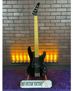 Epiphone Accu Bass 80's/90's "P-Bass" Black Electric Bass Guitar w/Gig Bag SN0903