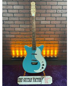 Danelectro Stock '59 Double Cutaway Shorthorn Aquamarine Electric Guitar SN0715