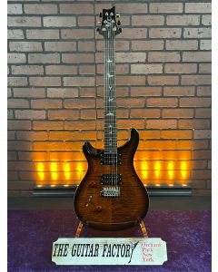 2023 PRS SE Custom 24 Left-Handed Electric Guitar - Black Gold Sunburst w/ PRS Gig Bag SN2988