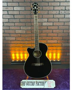 Ibanez AEG10LII Left Handed Black Electric Acoustic Guitar SN0916