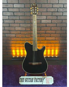 Ibanez TOD10NTKF Tim Henson Signature Nylon Acoustic-Electric Guitar - Transparent Black Flat TGF11
