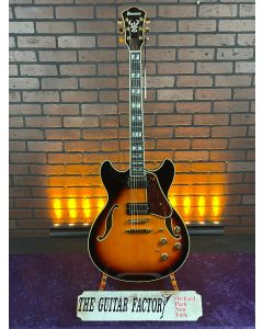 Ibanez Artstar AS113 Semi-hollowbody Electric Guitar Brown Sunburst TGF11