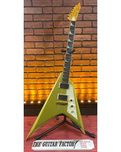 ESP LTD Kirk Hammett KH-V Electric Guitar w/ Case Metallic Gold