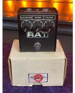 1988 ProCo Small Box Rat Distortion Pedal LM308 Chip "Woodcutter" SN0806