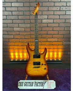 2016 LTD MH-100QMNT Sunburst Quilt Maple Top Electric Guitar w/ Hard Case SN0813