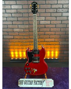 Epiphone Tony Iommi SG Special (Left Handed)  - "Monkey Guitar" Vintage Cherry - w/ Hard Case SN0812