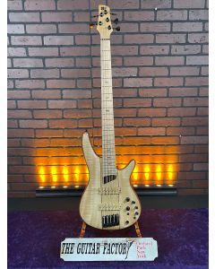 Ibanez SR Premium Series SR5FMDX2NTL 5-String Electric Bass Guitar Natural Low Gloss TGF11