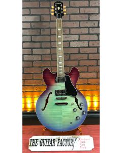 Epiphone ES-335 Figured Semi-Hollow Electric Guitar Blueberry Burst