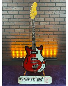 Vintage Telestar Double Cut Hollowbody Electric Guitar - Made in Japan - w/ Gig Bag SN0819