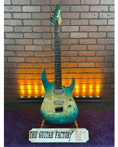 2019 Ibanez RG1121PB Premium Series Electric Guitar - Rare Caribbean Islet Flat Finish w/ Hard Case SN1120