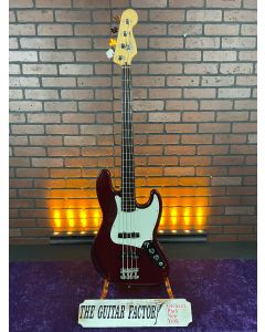 2001 Fender Standard MIM Fretless Jazz Bass Midnight Wine Finish - Duncan Pickups - w Hard Case SN0046