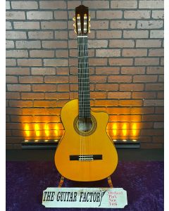 Cordoba 55FCE Espana Series A/E Classical Nylon Honey Amber w/ Hardshell Case - Made in Spain SN1015