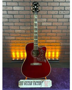 2021 Epiphone Hummingbird EC Studio Limited-Edition Acoustic-Electric Guitar Wine Red SN8692