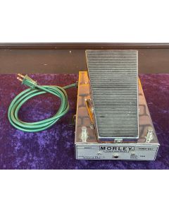 Morley Power Wah Boost Effect Pedal - PWB -1970s - Chrome -SN1021