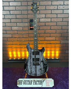 PRS SE Sandblasted CE 24 Electric Guitar - Sandblasted Black/White, Limited Edition Store Demo w/ Gig Bag SN7437