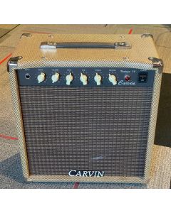 Carvin VINTAGE 16 Tweed 1-12 Tube Guitar Combo Amp - Made in USA - MINT W/ Cover SN1021