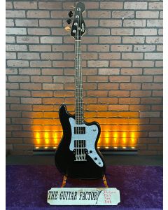 2024 Squier Paranormal Rascal Bass HH, Laurel Fingerboard, White Pearloid Pickguard, Metallic Black SN5883