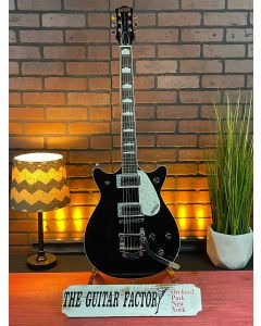 Gretsch G5232T Electromatic Double Jet FT Electric Guitar with Bigsby, Laurel Fretboard 2019 - Ebony SN0280