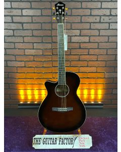 Ibanez AEG7L Left-Handed Acoustic-Electric Guitar Dark Violin Sunburst TGF11