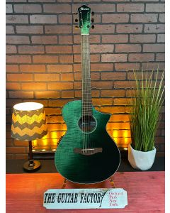 Ibanez AEWC32FMGSF Thinline Acoustic-Electric Guitar Dark Green Sunset Fade - TGF11