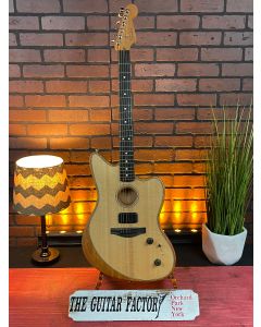 Fender American Acoustasonic Jazzmaster Acoustic Electric Guitar. Natural, Ebony Fingerboard TGF11